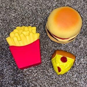 Two foam and 1 jelly squishy!